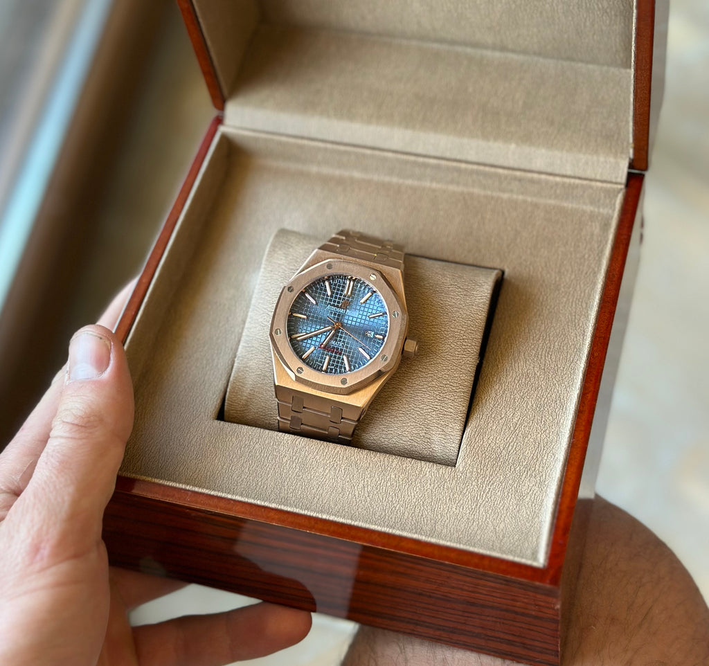 Audemars Piguet Royal Oak Rose Gold And Blue 41 mm