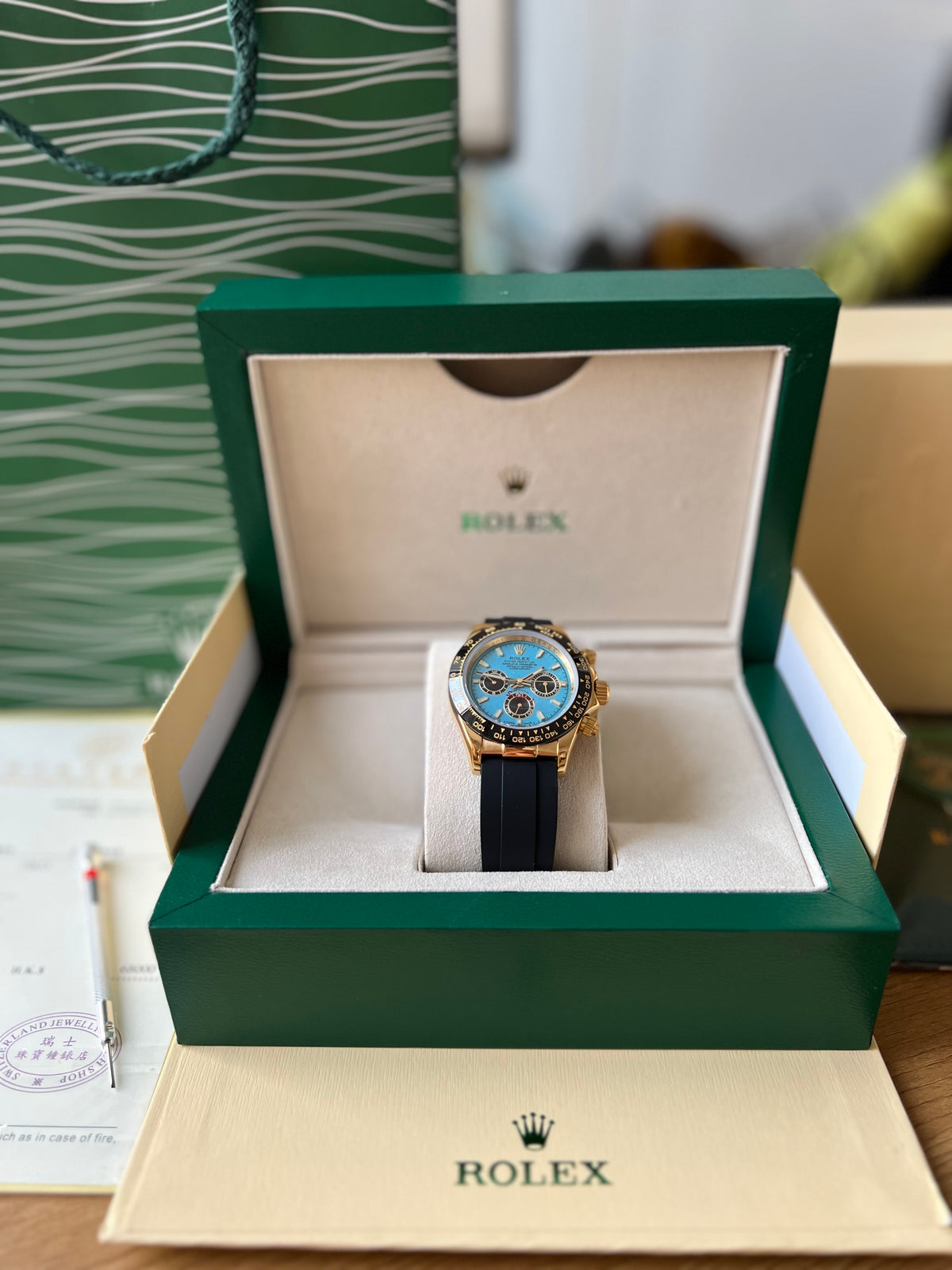 Rolex Daytona Cosmograph Gold And Blue Dial 40 mm