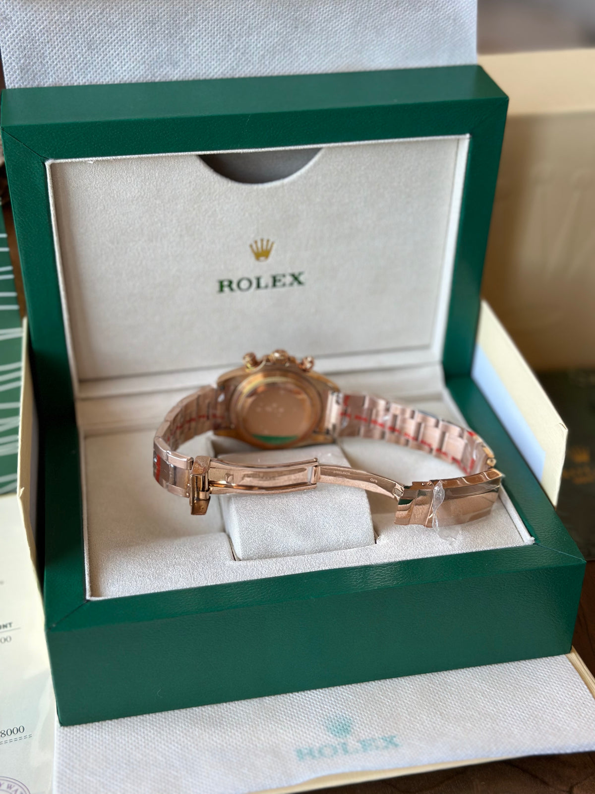 Rolex Daytona Cosmograph Rose Gold And Black Dial 40 mm