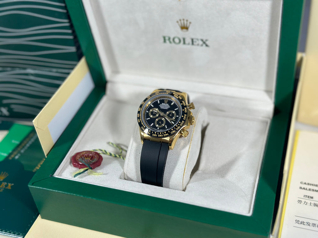 Rolex Daytona Cosmograph Gold And Black Dial 40 mm