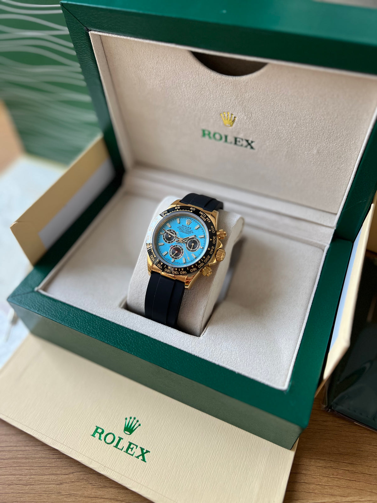 Rolex Daytona Cosmograph Gold And Blue Dial 40 mm