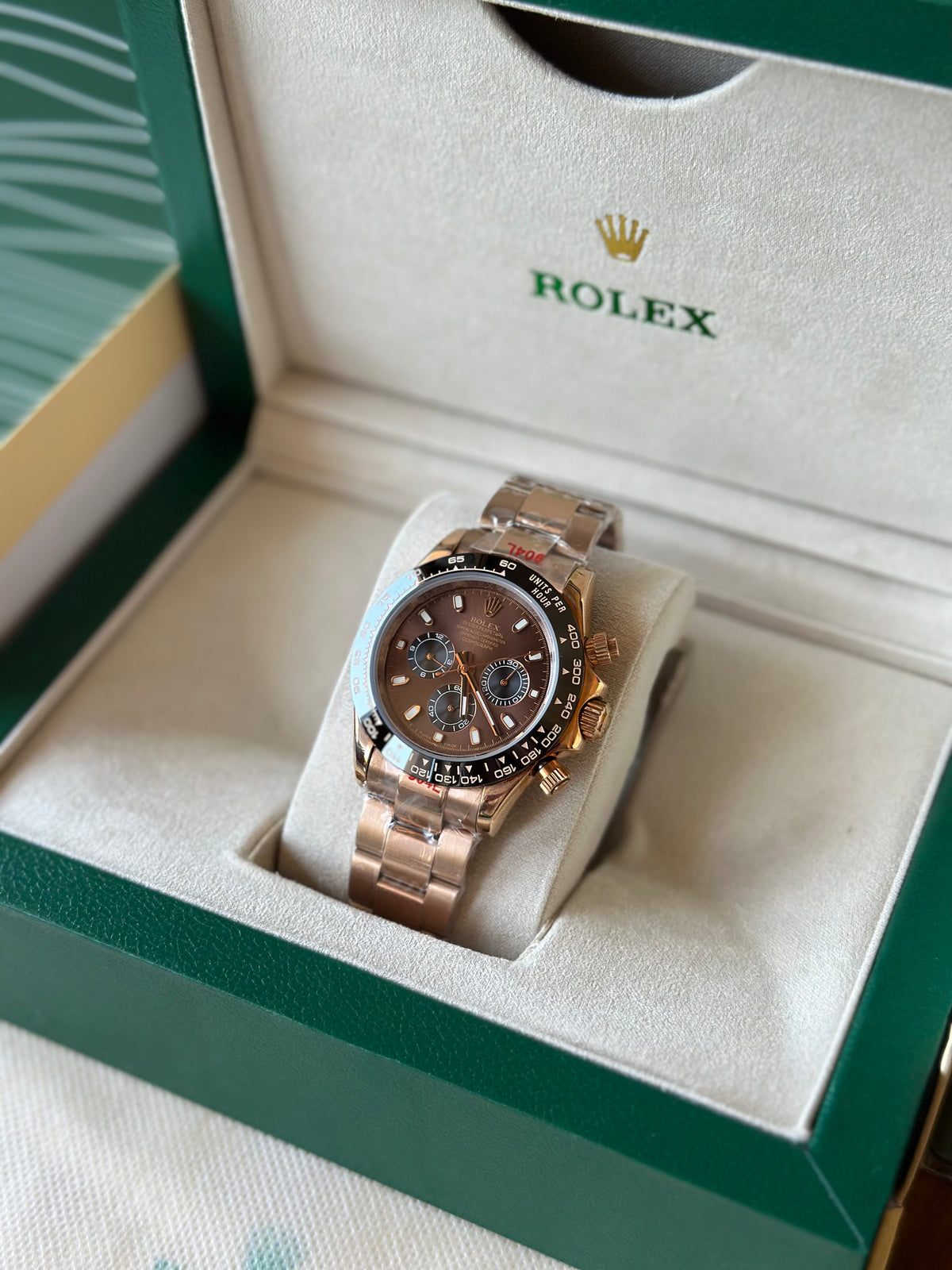 Rolex Daytona Cosmograph Rose Gold And Black Dial 40 mm