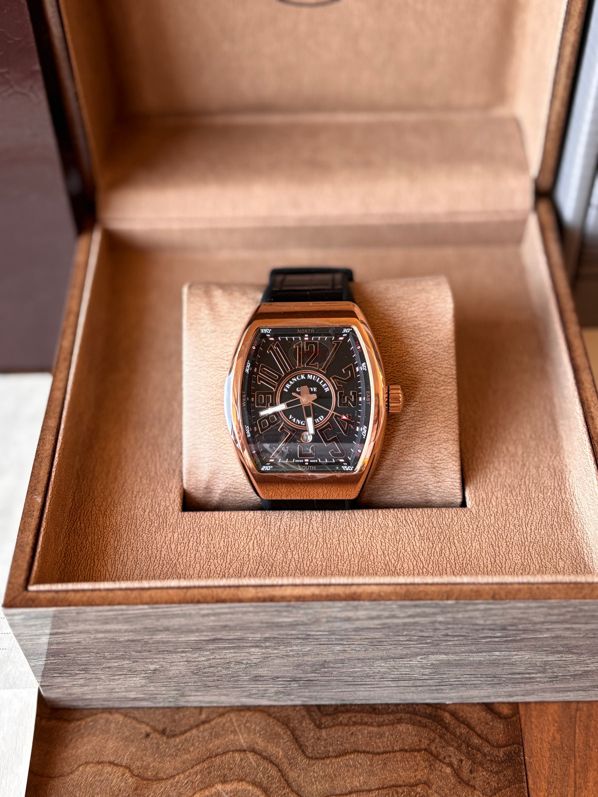 Franck Muller Vanquard Yachting V45 Gold And Black 44 mm