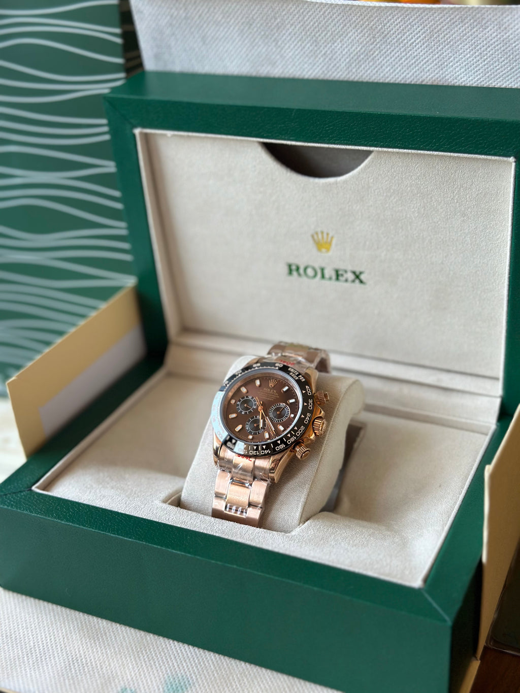 Rolex Daytona Cosmograph Rose Gold And Black Dial 40 mm