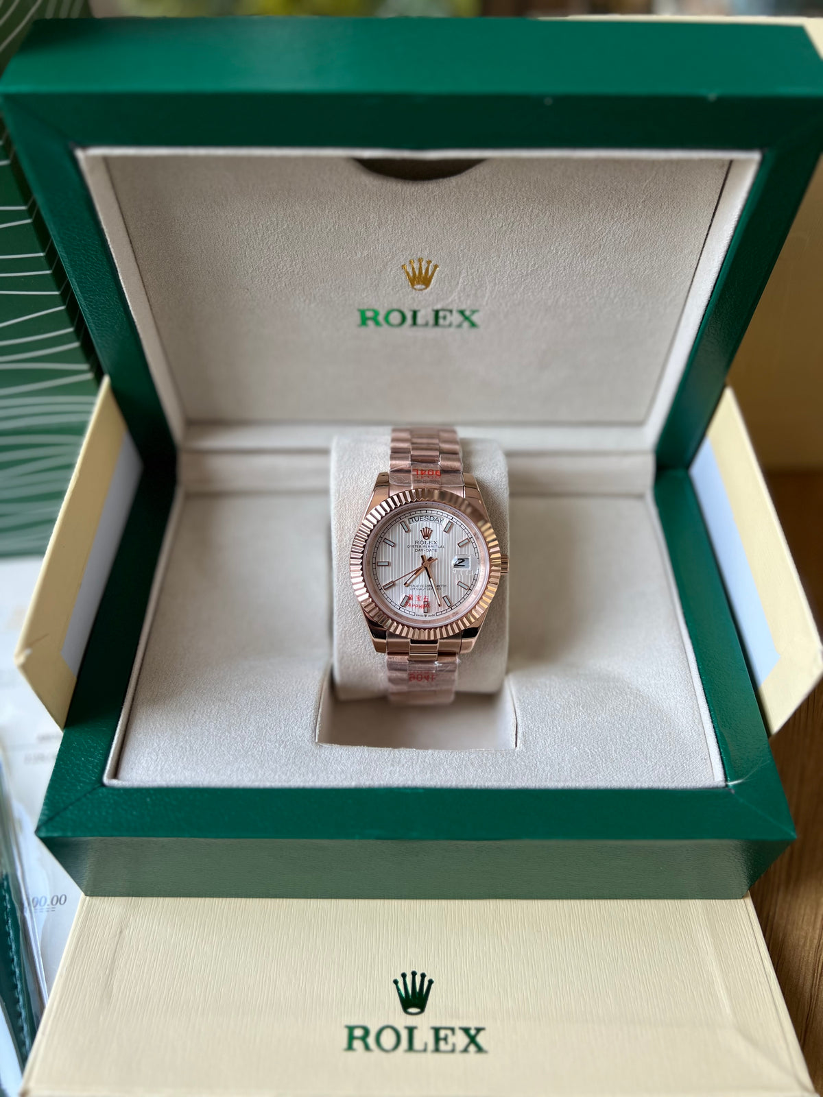 Rolex Day-Date White Motif 40 mm