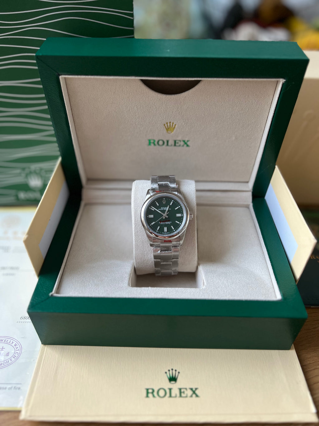 Rolex Oyster Perpetual 36 mm Green