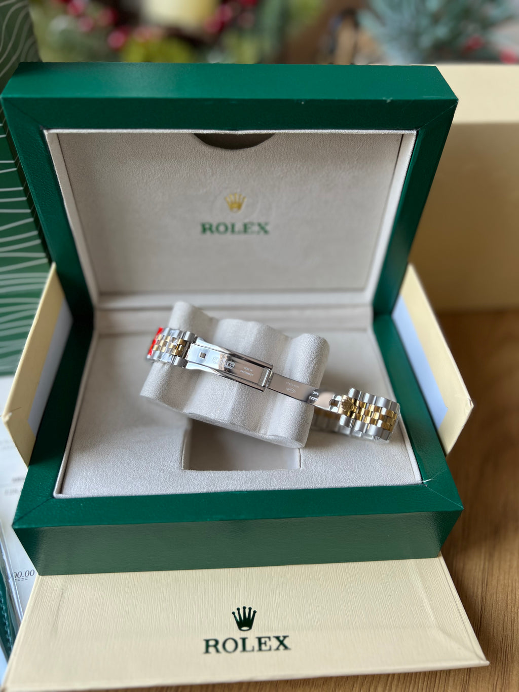 Rolex Datejust Gold And Green Dial 41 mm