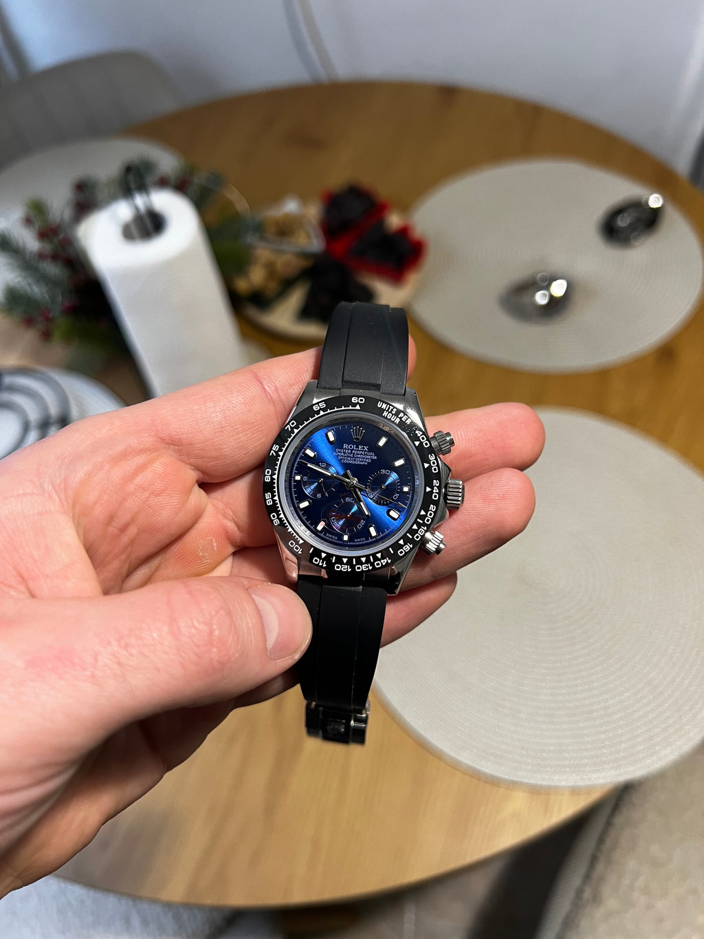 Rolex Daytona Cosmograph Blue Rubber Strap 40 mm