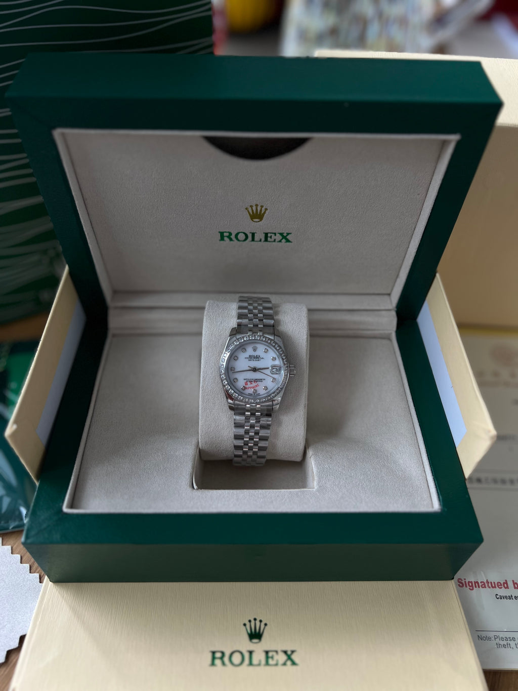 Rolex Datejust Diamonds 31 mm - дамски модел