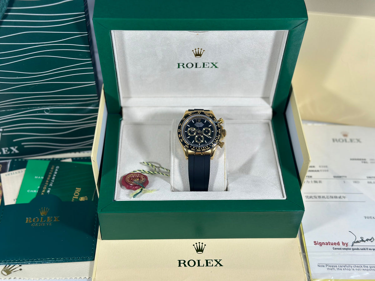 Rolex Daytona Cosmograph Gold And Black Dial 40 mm