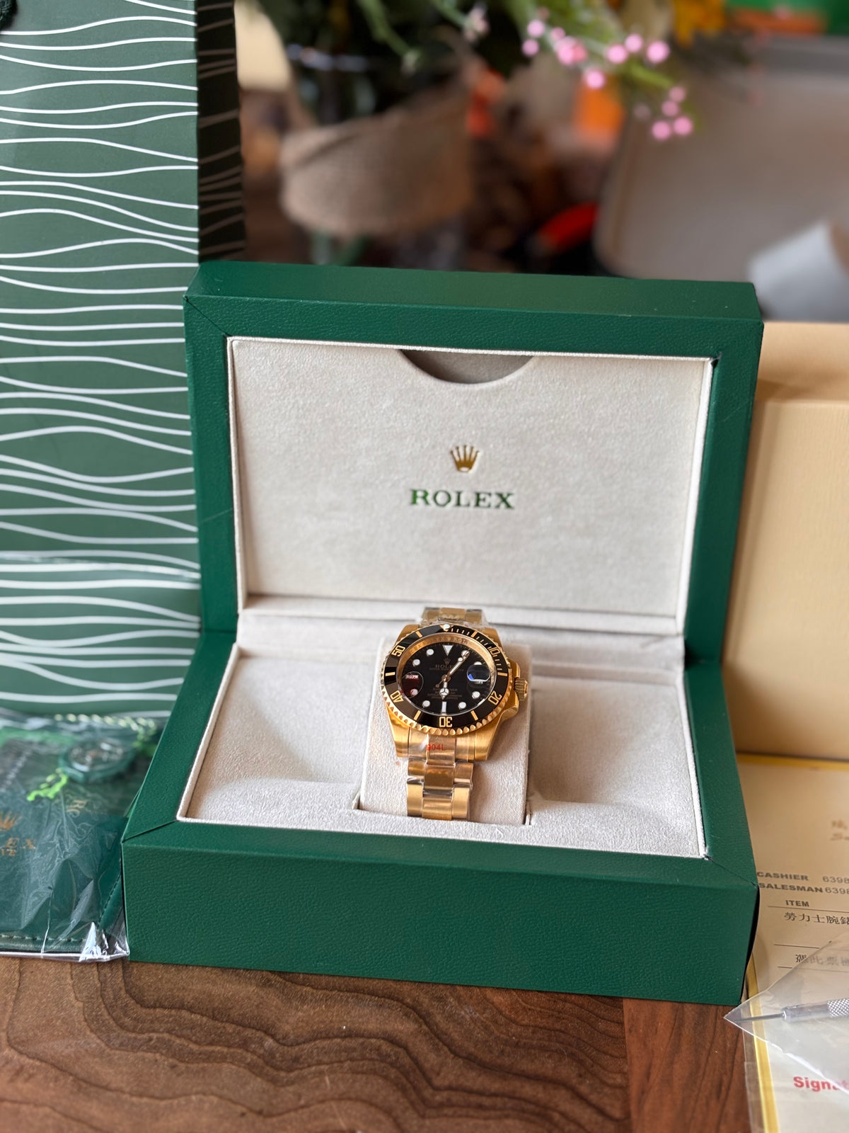 Rolex Submariner Gold And Black Dial 41 mm