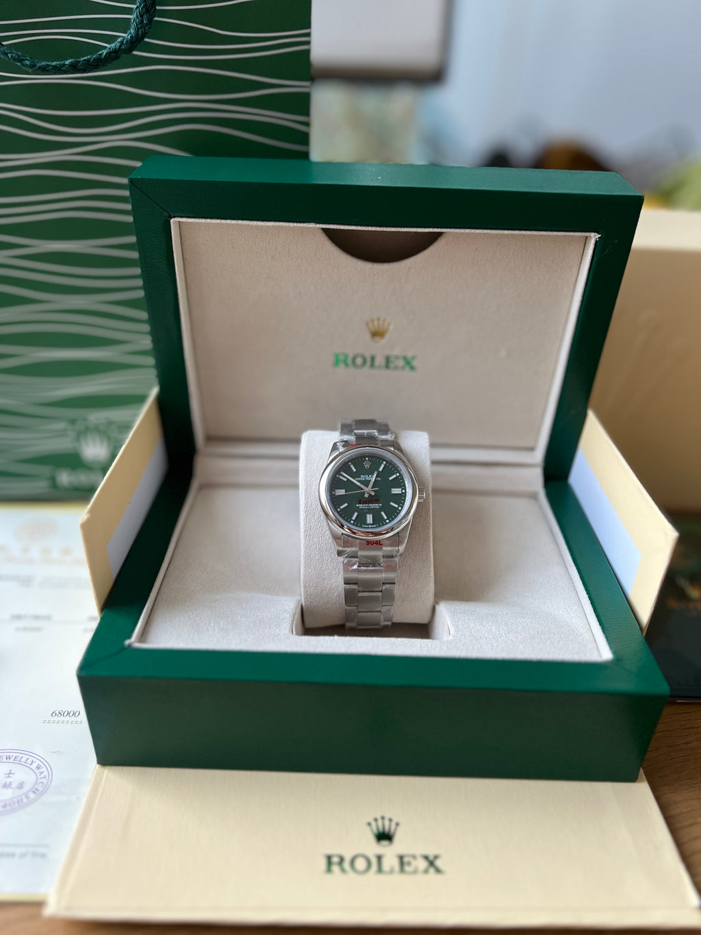 Rolex Oyster Perpetual 36 mm Green