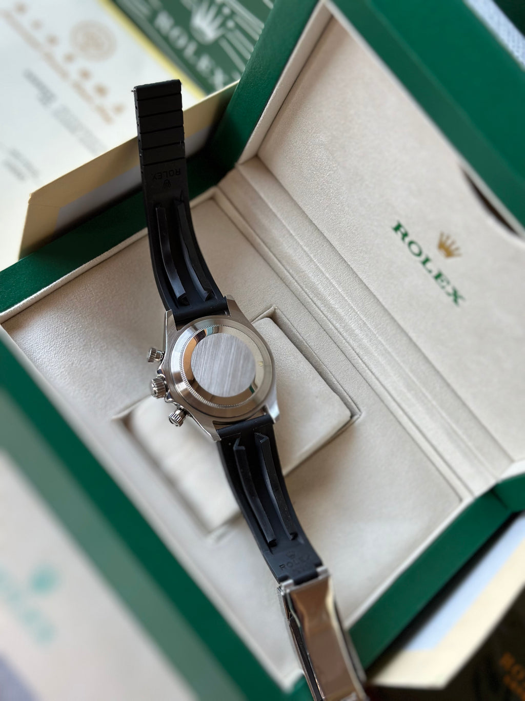 Rolex Daytona Cosmograph “Panda” Rubber Strap 40 mm