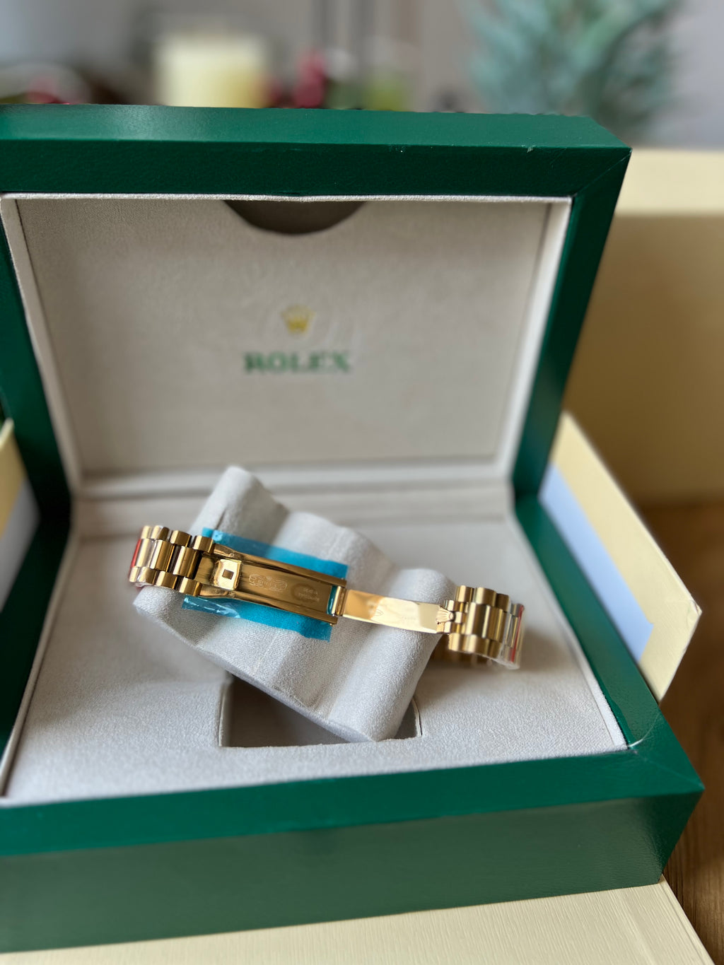 Rolex Day-Date Gold and Green Dial With Diamonds 40 mm