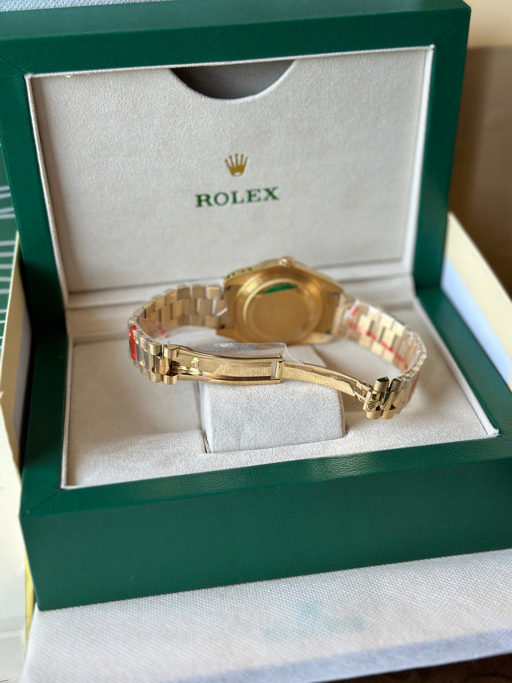 Rolex Day-Date Yellow Gold And White Dial 40 mm