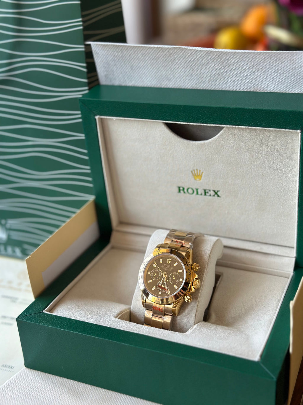 Rolex Daytona Yellow Gold And Black Dial
