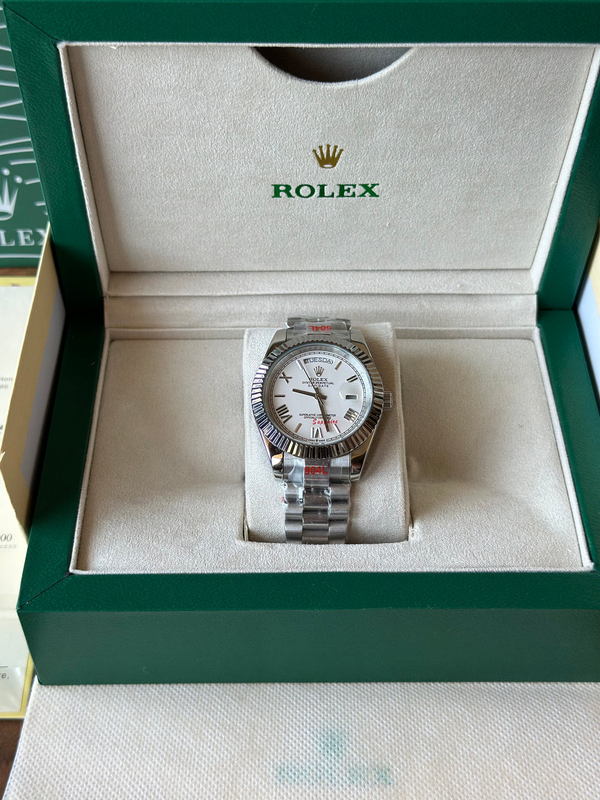 Rolex Day-Date White 40 mm