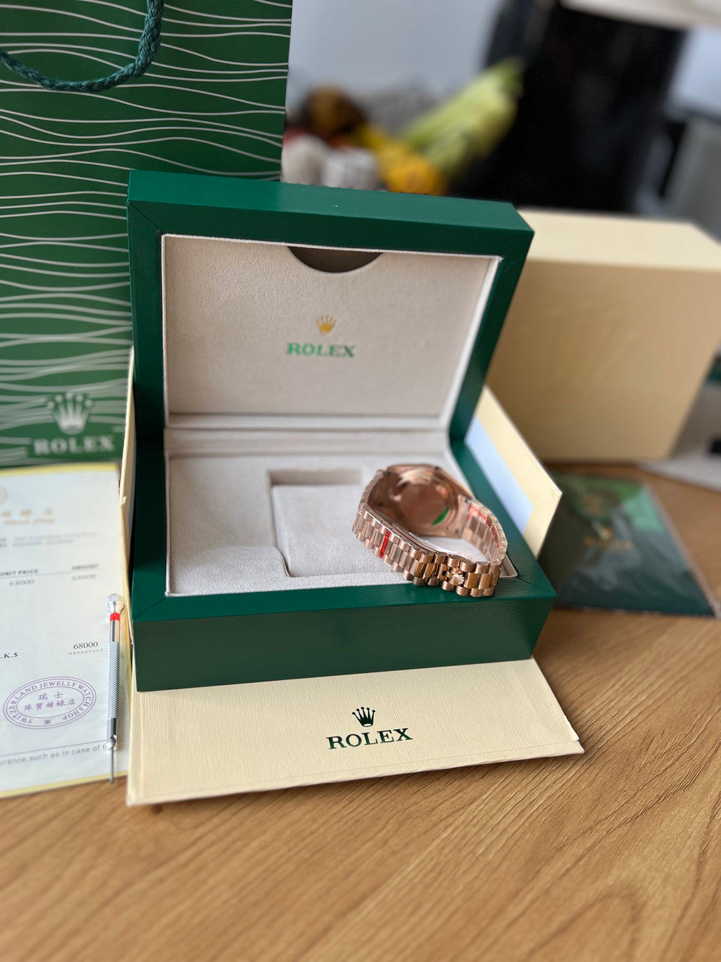 Rolex Day-Date Rose Gold 36 mm - дамски модел