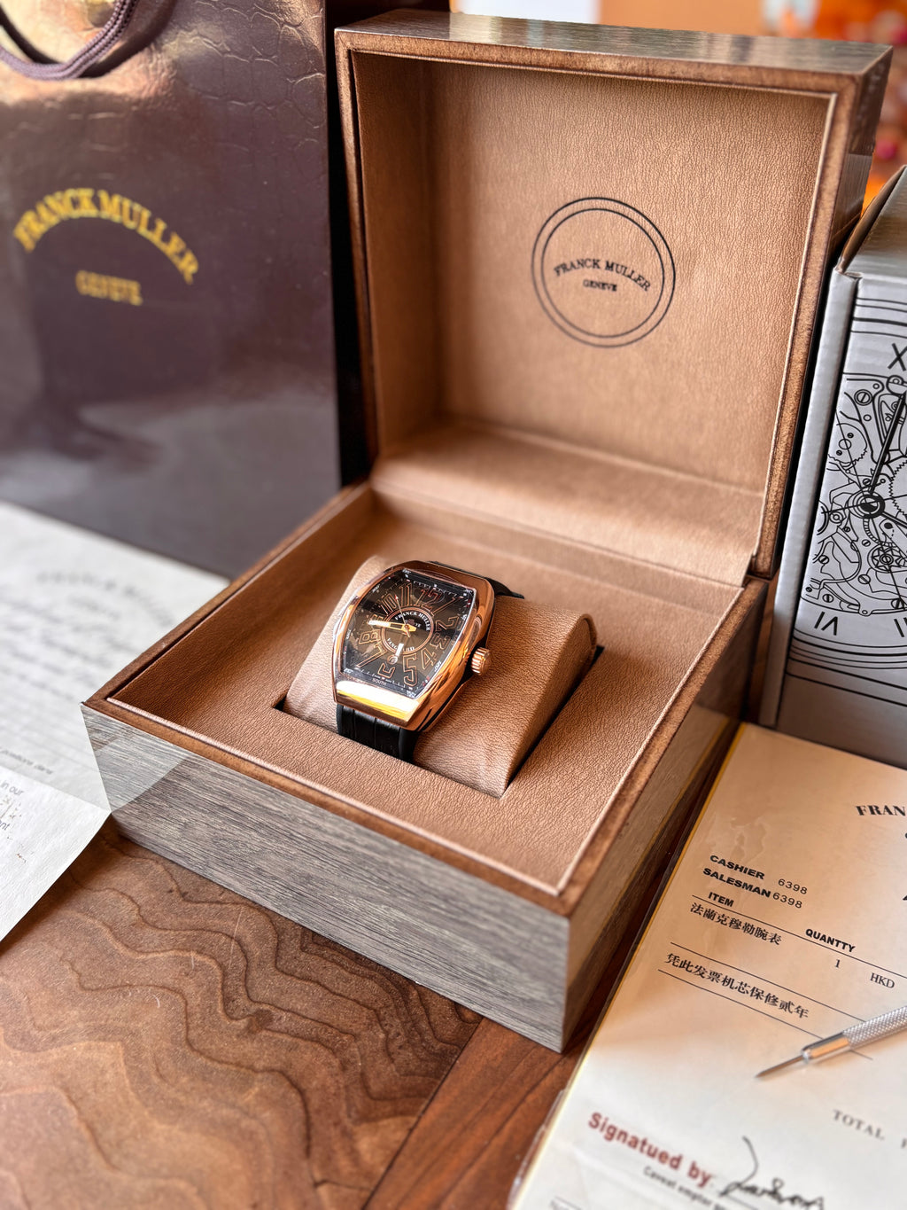 Franck Muller Vanquard Yachting V45 Gold And Black 44 mm