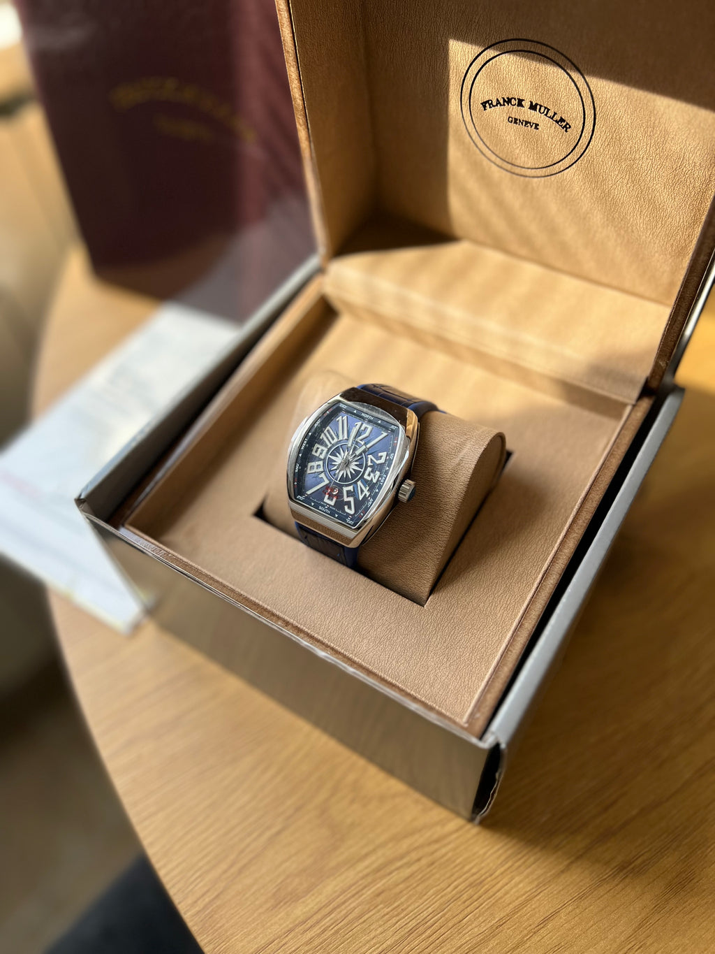 Franck Muller Vanquard Yachting V45 Blue