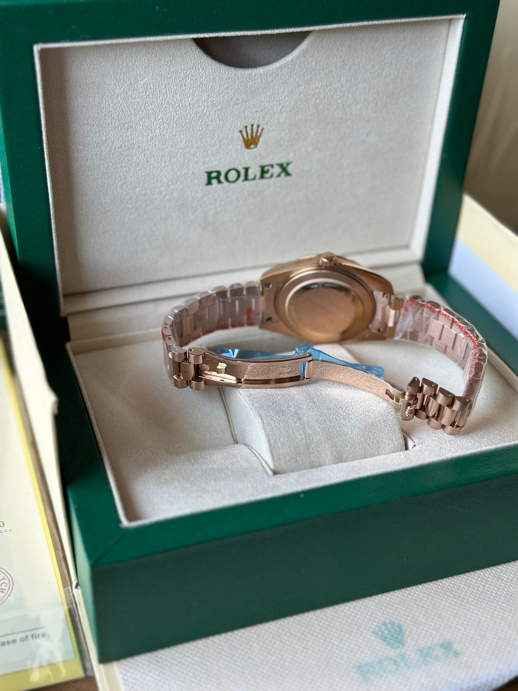 Rolex Day-Date Rose Gold And Green Dial 40mm