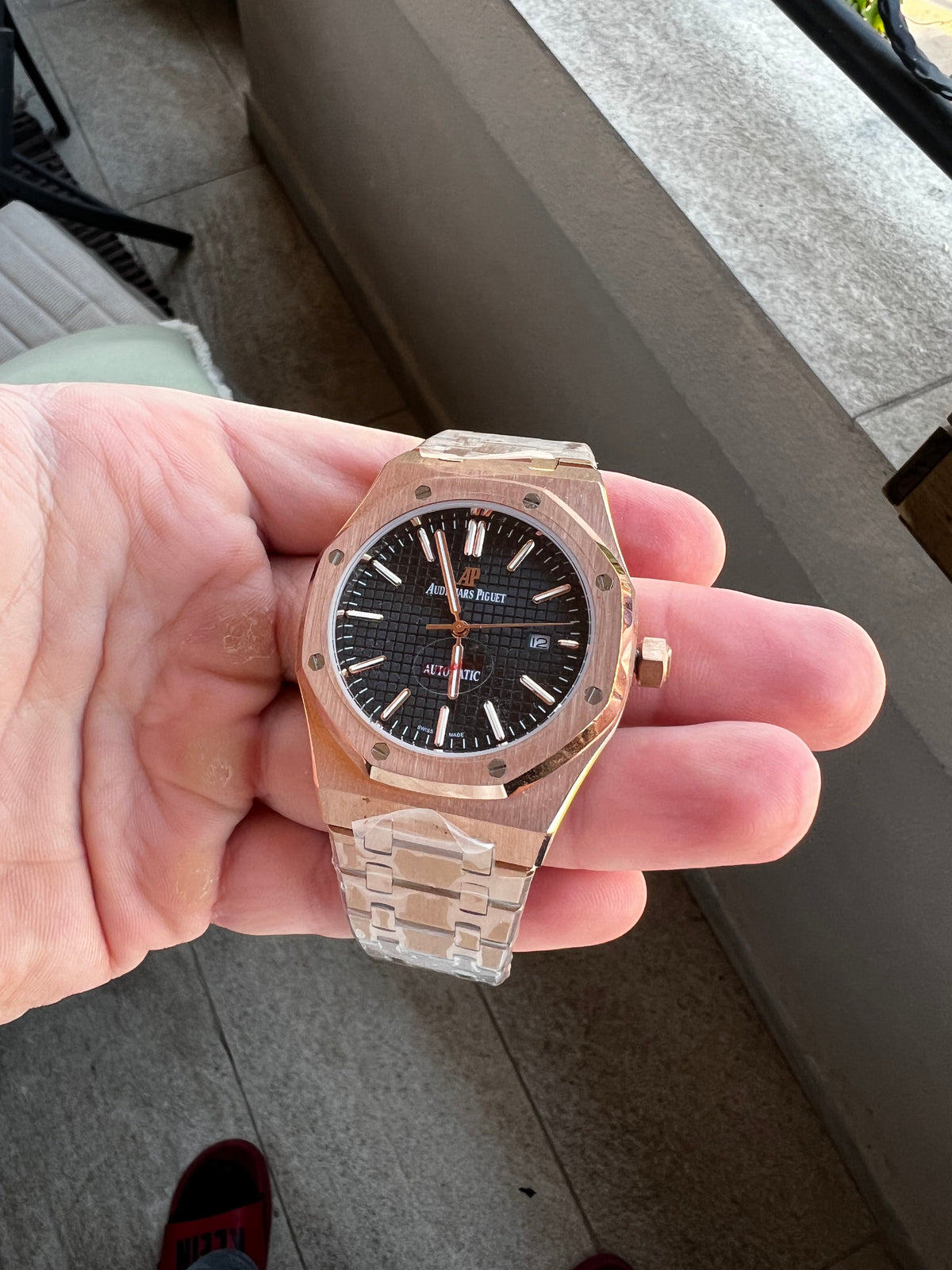 Audemars Piguet Royal Oak Rose Gold And Black Dial 41 mm