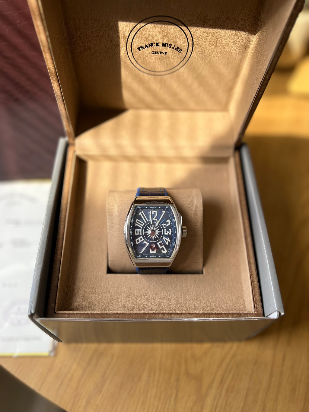 Franck Muller Vanquard Yachting V45 Blue